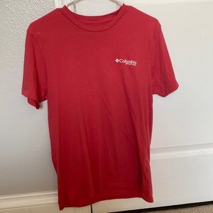 Red Columbia PFG Fish Men’s Medium T- Shirt
